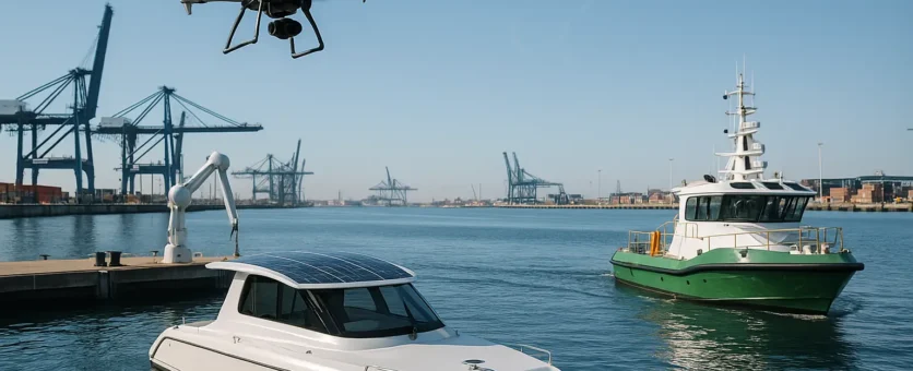 Futuro de los puertos en Alicante: drones y barcos autónomos