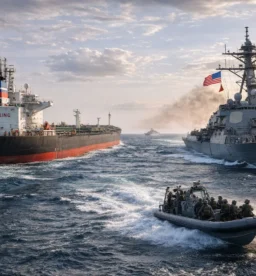 Petrolero ruso y Estados Unidos