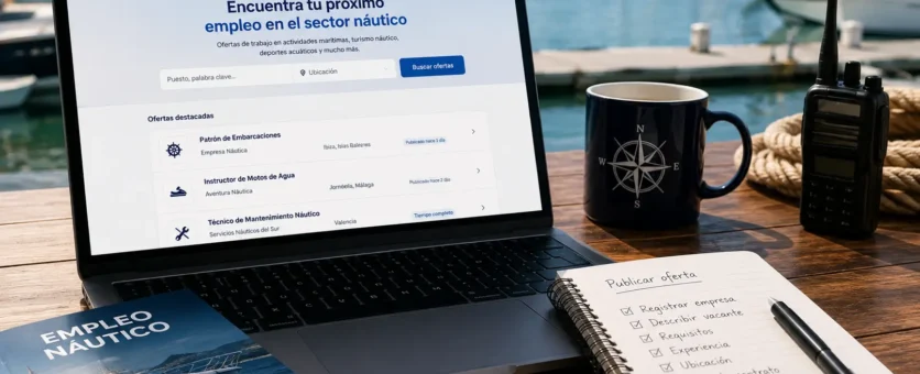Cómo publicar ofertas de empleo náutico en Emplea Náutica