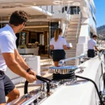 Trabajos en un superyate: puestos y departamentos a bordo